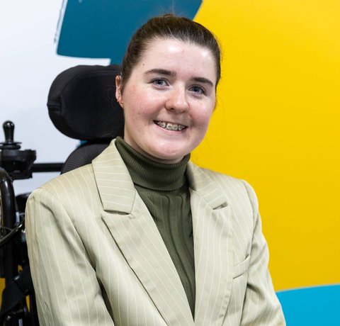 Ava from the Whizz Kidz Youth Board
