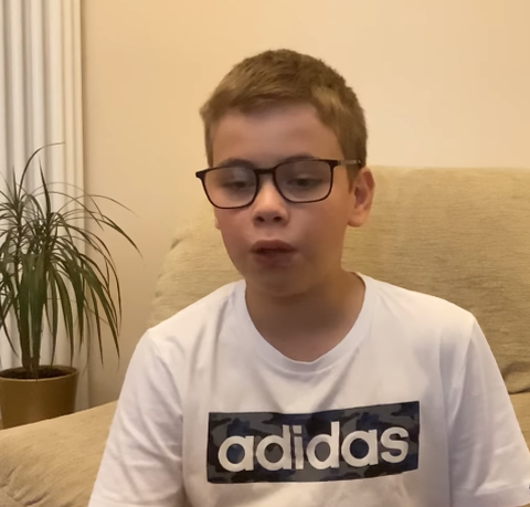 Jacob reading his poem, My CP Story