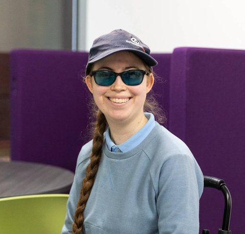 Rebecca from the Whizz Kidz Youth Board