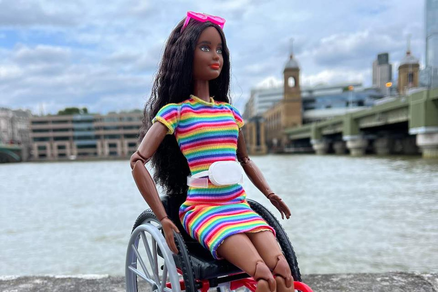 Black wheelchair barbie best sale
