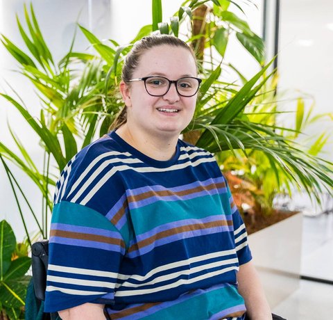 Amber from the Whizz Kidz Youth Board